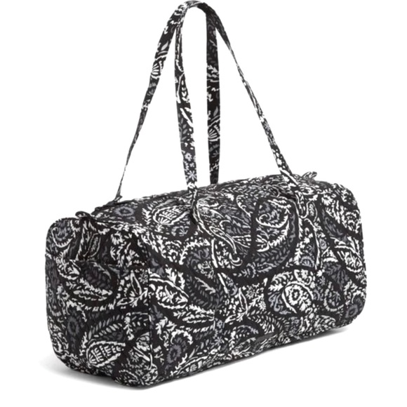 Vera Bradley Large Traveler Duffel Bag in Paisley Noir - Picture 1 of 15